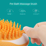Galuxia Dog Cat Bath Brush 2-in-1 Pet SPA Massage Comb Soft Silicone Pets Shower Hair Grooming Cmob Dog Cleaning Tool Pet Products