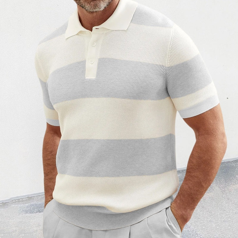 Galuxia Mens Clothing Summer Fashion Lapel Sweater Short Sleeve Men Clothing Men Wears
