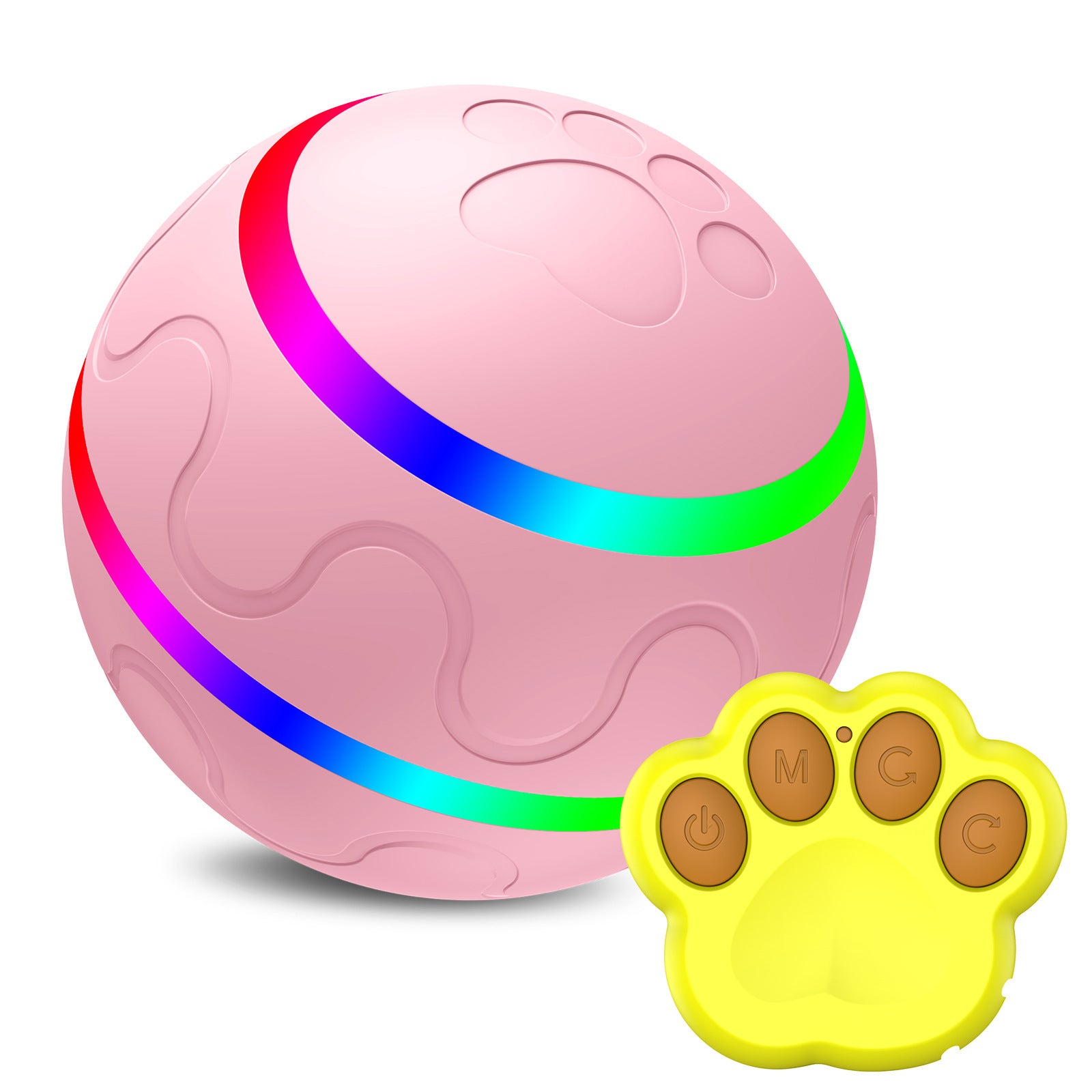 Galuxia Pet New Cat Wicked Ball Toy Intelligent Ball USB Cat Toys Self Rotating Ball Automatic Rotation Ball