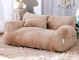 Galuxia Luxury Cat Bed Sofa Winter Warm Cat Nest Pet Bed For Small Medium Dogs Cats Comfortable Plush Puppy Bed Pet Supplies