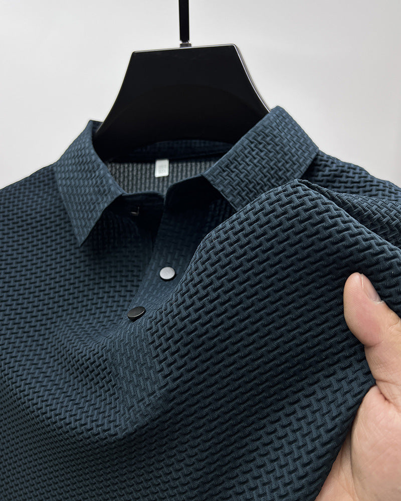 Galuxia Mesh Ice Silk Short Sleeve T-shirt Mens Clothing