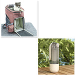 Galuxia 2 In 1 Pet Water Cup Segment Design Green Dog Walking Portable Drinking Cup Dog Feeding Supplies Pet Supplies Dog Walking Water Feeder Pets Products