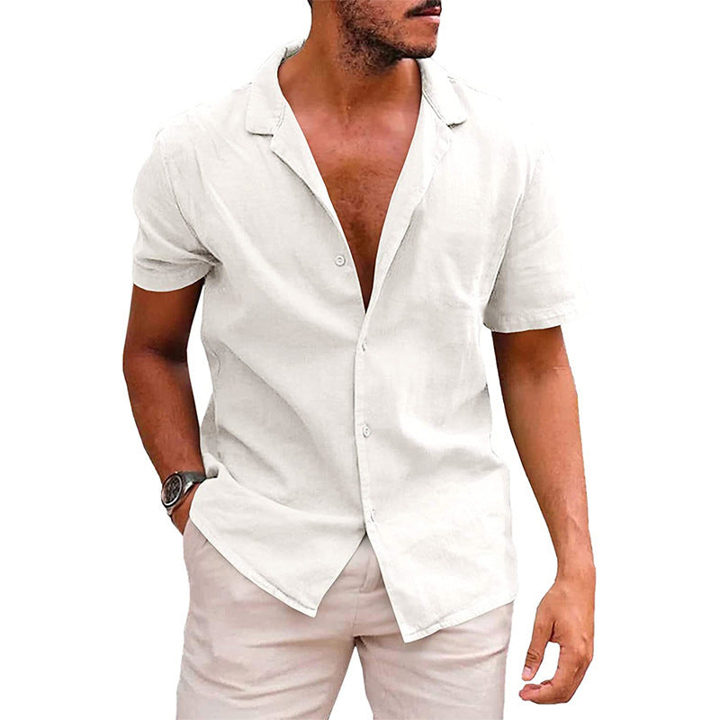 Galuxia Men's Tops Casual Button Down Shirt Short Sleeve Beach Shirt Summer Mens Clothing