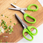 Galuxia Multifunctional Multi-layer Green Onion Scissors Stainless Steel Onion Cutting Knife Herb Seaweed Spice Scissors Kitchen Scissor Kitchen Gadgets