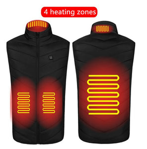 Galuxia Heated Vest Washable Usb Charging Electric Winter Clothes
