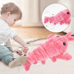 Galuxia Pet Toys Electric Jumping Shrimp USB Charging Simulation Lobster Funny Cat Plush Pets Toy
