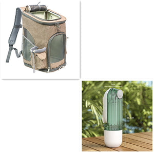 Galuxia 2 In 1 Pet Water Cup Segment Design Green Dog Walking Portable Drinking Cup Dog Feeding Supplies Pet Supplies Dog Walking Water Feeder Pets Products
