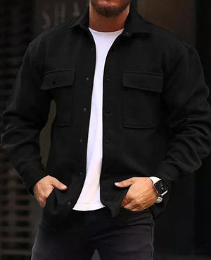 Galuxia Coat Men Polo Collar Top Men Fashion Work Clothes