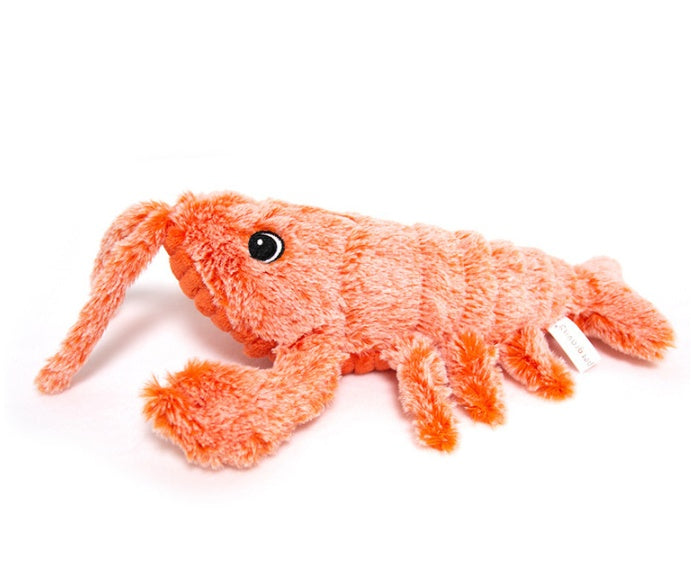 Galuxia Pet Toys Electric Jumping Shrimp USB Charging Simulation Lobster Funny Cat Plush Pets Toy