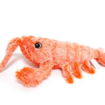 Galuxia Pet Toys Electric Jumping Shrimp USB Charging Simulation Lobster Funny Cat Plush Pets Toy