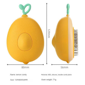 Galuxia Cat Brush Hair Remover Cleaning Avocado Shaped Dog Grooming Tool Pet Combs Brush Stainless Steel Needle Pet Cleaning Care