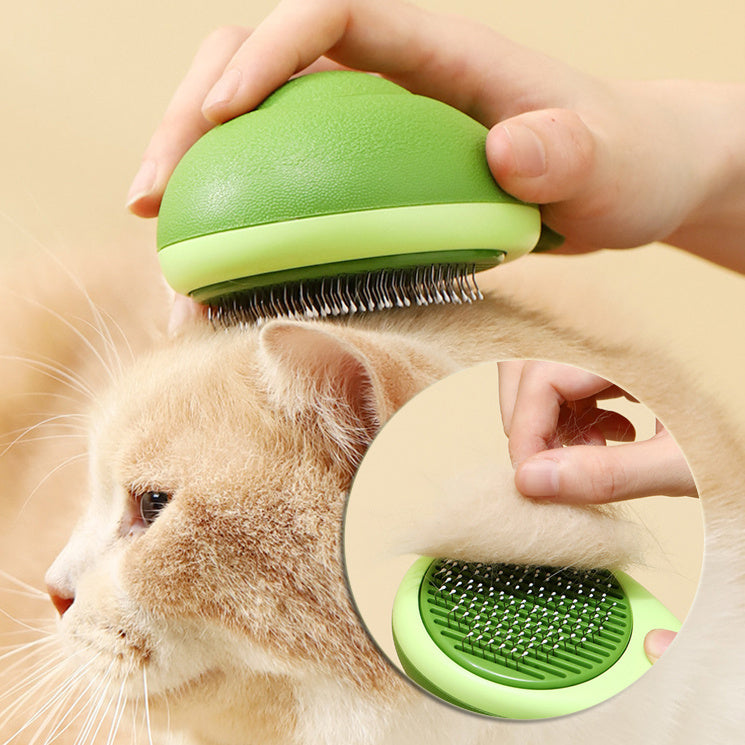 Galuxia Cat Brush Hair Remover Cleaning Avocado Shaped Dog Grooming Tool Pet Combs Brush Stainless Steel Needle Pet Cleaning Care