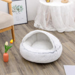 Galuxia 2 In 1 Dog And Cat Bed Pet Winter Bed Round Plush Warm Bed House Soft Long Plush Pets Bed Pet Products