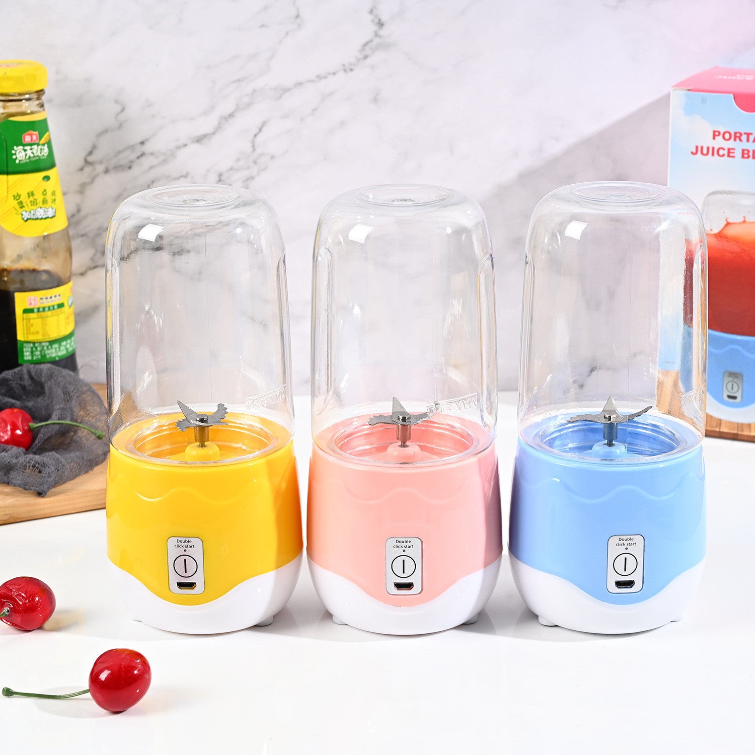 Galuxia Portable Blender Home Mini Fruit Juicing Cup Kitchen Gadgets