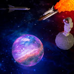 Galuxia LED USB Star Galaxy Moon Lamp Stand Remote 3D Bedroom Night Light USB LED Earth Planet Lamp