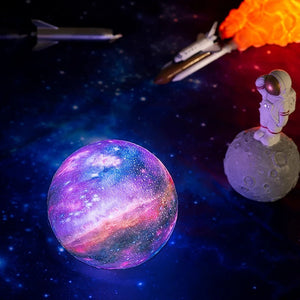 Galuxia LED USB Star Galaxy Moon Lamp Stand Remote 3D Bedroom Night Light USB LED Earth Planet Lamp