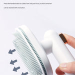 Galuxia Pet Comb Cat Dog To Remove Floating Hair Pet Hair Brush Hair Removal Artifact Pet Grooming Brush Supplies Self Cleaning Comb Pet Products