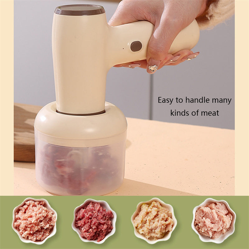 Galuxia 2 In 1 Electric Garlic Chopper USB Rechargeable Vegetable Chili Meat Ginger Masher Handheld Multipurpose Kitchen Gadgets