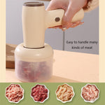 Galuxia 2 In 1 Electric Garlic Chopper USB Rechargeable Vegetable Chili Meat Ginger Masher Handheld Multipurpose Kitchen Gadgets