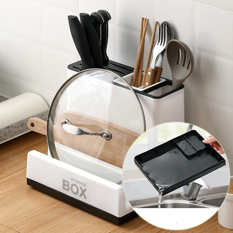 Galuxia Tableware Storage Holders Kitchen Knife Plastic Storages Racks For Kitchen Convenience Cabinet Kitchen Gadgets