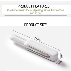 Galuxia 3 In 1 Multifunctional Rotary Paring Knife 360 Rotating Stainless Steel Peeler And Grater Kitchen Gadgets Multifunctional Paring Knife Stainless Steel Paring Knife For Peeling Shredding