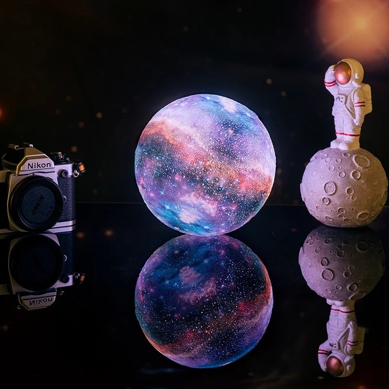 Galuxia LED USB Star Galaxy Moon Lamp Stand Remote 3D Bedroom Night Light USB LED Earth Planet Lamp