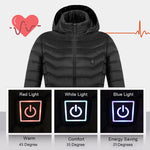 Galuxia New Heated Jacket Coat USB Electric Jacket Cotton Coat Heater Thermal Clothing Heating Vest Men's Clothes Winter