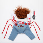 Galuxia Halloween Pet Costume Pet Dog Funny Clothes Adjustable Dog Cosplay Costume Scary Costume Party Gatherings