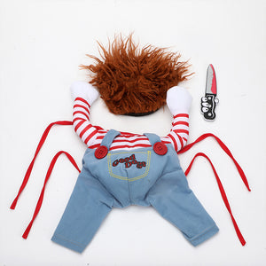 Galuxia Halloween Pet Costume Pet Dog Funny Clothes Adjustable Dog Cosplay Costume Scary Costume Party Gatherings
