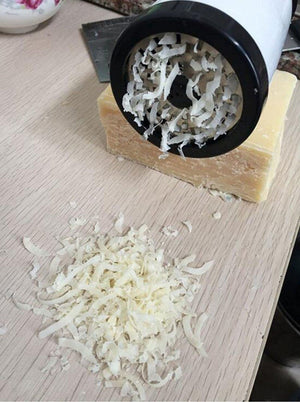 Galuxia Kitchen Gadgets Stainless Steel Cheese Grater Chocolate Fondue Rotary Grinder Mill With 2 Different Blades