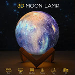 Galuxia LED USB Star Galaxy Moon Lamp Stand Remote 3D Bedroom Night Light USB LED Earth Planet Lamp
