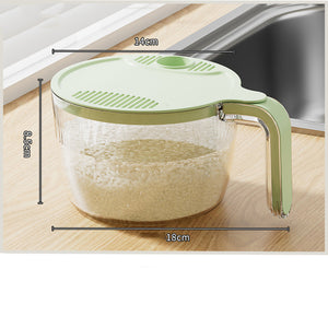 Galuxia Multifunctional Drainage Basin For Domestic Kitchen Rice Fruit Washing Basket Vegetable Basket Wash Multi Function Kitchen Gadgets