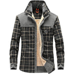 Galuxia Winter Jacket Men Thicken Warm Fleece Jackets Coats Pure Cotton Plaid Jacket Military Clothes