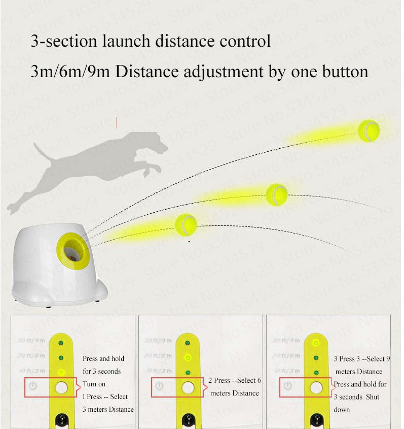 Galuxia Dog Pet Automatic Interactive Ball Launcher