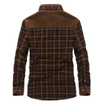 Galuxia Winter Jacket Men Thicken Warm Fleece Jackets Coats Pure Cotton Plaid Jacket Military Clothes