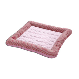 Galuxia Pet Cooling Pad Bed For Dogs Cats Puppy Kitten Cool Mat Pet Blanket Ice Silk Material Soft For Summer Sleeping  Blue Breathable