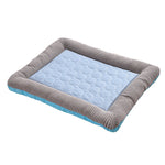 Galuxia Pet Cooling Pad Bed For Dogs Cats Puppy Kitten Cool Mat Pet Blanket Ice Silk Material Soft For Summer Sleeping  Blue Breathable