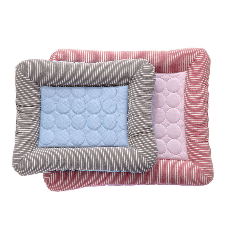 Galuxia Pet Cooling Pad Bed For Dogs Cats Puppy Kitten Cool Mat Pet Blanket Ice Silk Material Soft For Summer Sleeping  Blue Breathable