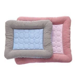 Galuxia Pet Cooling Pad Bed For Dogs Cats Puppy Kitten Cool Mat Pet Blanket Ice Silk Material Soft For Summer Sleeping  Blue Breathable