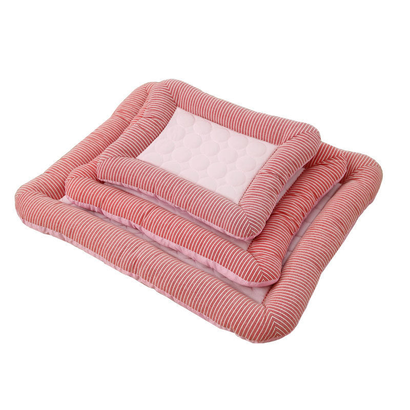 Galuxia Pet Cooling Pad Bed For Dogs Cats Puppy Kitten Cool Mat Pet Blanket Ice Silk Material Soft For Summer Sleeping  Blue Breathable