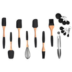 Galuxia Kitchen Baking Gadgets Wooden Handle Silicone Kitchenware Storage