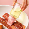 Galuxia Portable Oil Bottle with Brush Silicone Barbecue Liquid Gadgets High-temperature Kitchen Baking Pastry Barbecue BBQ Tool