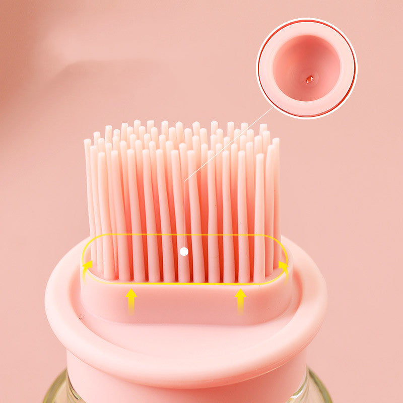 Galuxia Portable Oil Bottle with Brush Silicone Barbecue Liquid Gadgets High-temperature Kitchen Baking Pastry Barbecue BBQ Tool