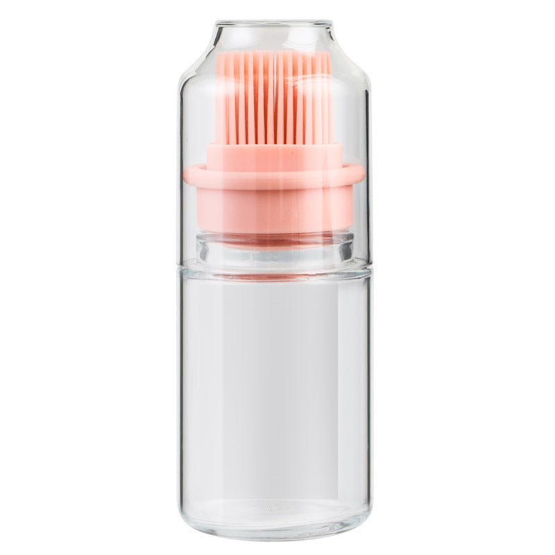 Galuxia Portable Oil Bottle with Brush Silicone Barbecue Liquid Gadgets High-temperature Kitchen Baking Pastry Barbecue BBQ Tool