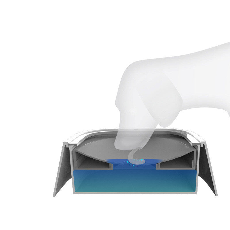 Galuxia 1.5L Cat Dog Water Bowl Carried Floating Bowl Anti-Overflow Slow Water Feeder Dispenser Pet Fountain ABS&PP Dog Supplies