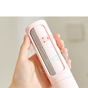 Galuxia 2-1 Reusable Pet Hair Remover Brush Lint Roller Portable Effective Self Cleaning Tool for Cat Dog Fur Hair Dust Removal Brush