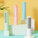 Galuxia 2-1 Reusable Pet Hair Remover Brush Lint Roller Portable Effective Self Cleaning Tool for Cat Dog Fur Hair Dust Removal Brush
