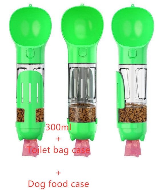 Galuxia Pet Water Bottle Feeder Bowl Garbage Bag Storage Portable Pet Outdoor Travel 3 In 1 Dog Water Bottle
