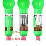Galuxia Pet Water Bottle Feeder Bowl Garbage Bag Storage Portable Pet Outdoor Travel 3 In 1 Dog Water Bottle