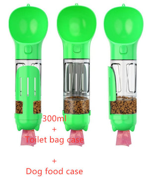 Galuxia Pet Water Bottle Feeder Bowl Garbage Bag Storage Portable Pet Outdoor Travel 3 In 1 Dog Water Bottle